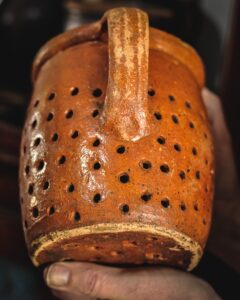 Potter Hoffman pottery colander