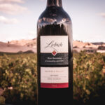 Leveret Shiraz bottle vineyard autumn landscape 13x9