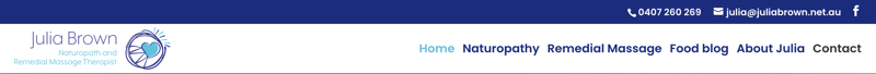 Header Julia Brown Naturotherapy